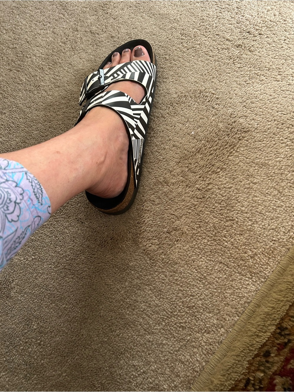 Birkenstock Anthropologie Striped Dazzle Camo Sandals - Picture 15 of 16